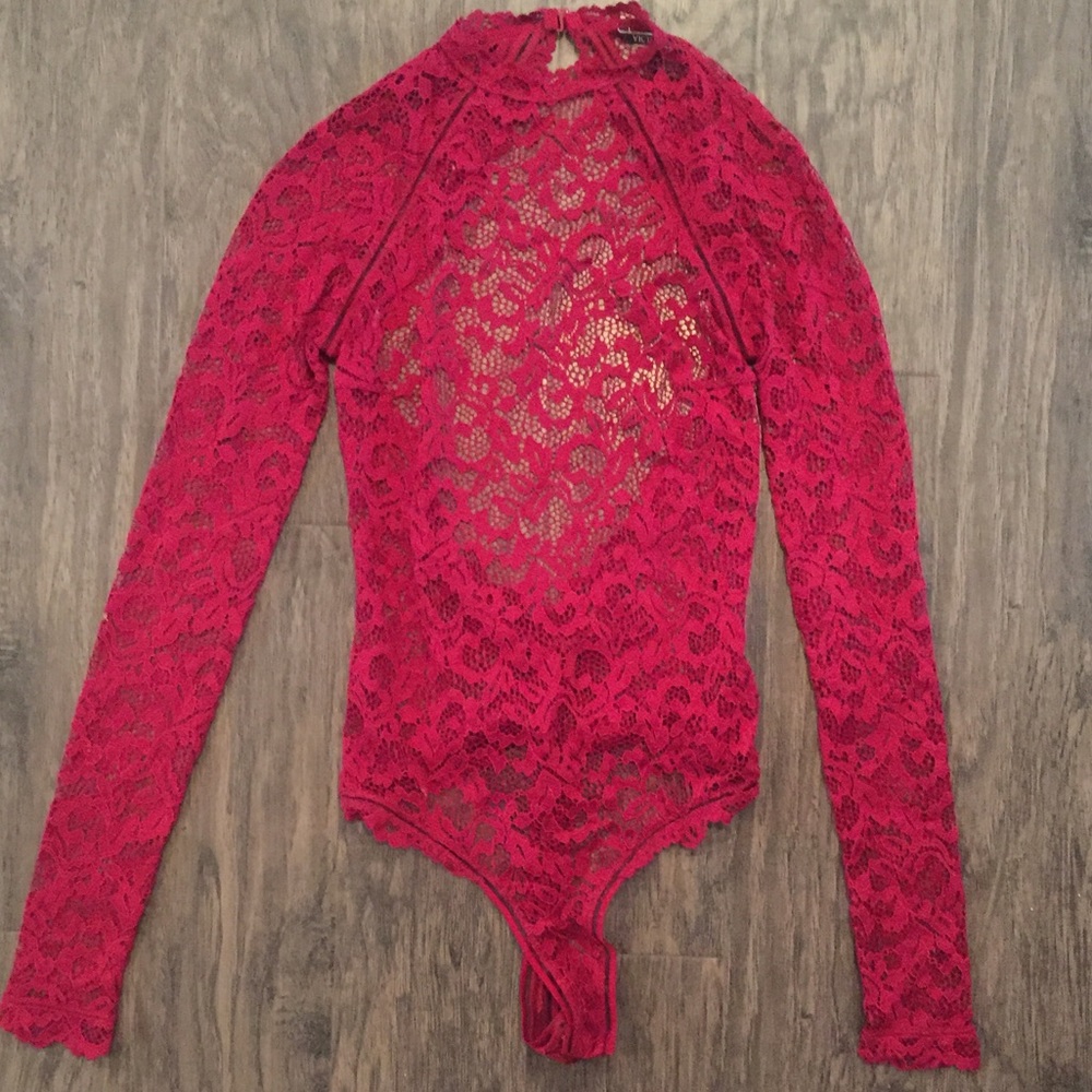 Victoria’s Secret Red Bodysuit Lingerie XS